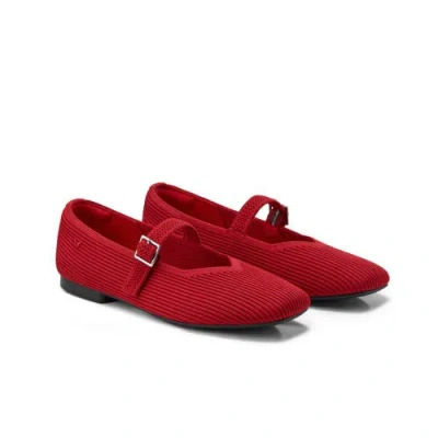 Vivaia Square-toe Mary-jane In Ruby Red