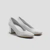 Vivaia Square-toe Stress Free Chunky Heels (elize) In White