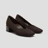Vivaia Square-toe Stress Free Chunky Heels (megan) In Brown