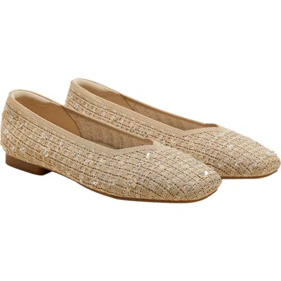 Vivaia Square-toe V-cut Flats In Brown