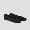 Vivaia Square-toe V-cut Flats (margot 2.0) In Black