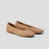 Vivaia Square-toe V-cut Flats (margot 2.0) In Black