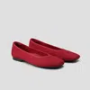 Vivaia Square-toe V-cut Flats (margot 2.0) In Black
