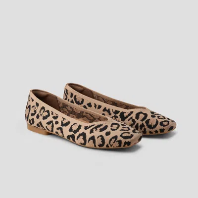 Vivaia Square-toe V-cut Flats (margot 2.0) In Multi