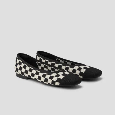 VIVAIA SQUARE-TOE V-CUT FLATS (MARGOT 2.0)