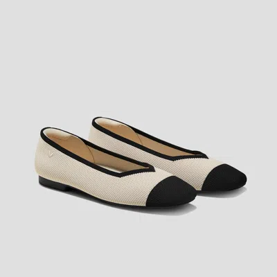 Vivaia Square-toe V-cut Flats (margot 2.0) In Multi