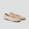 Vivaia Square-toe V-cut Flats (margot 2.0) In Neutral