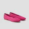Vivaia Square-toe V-cut Flats(margot 2.0) In Pink