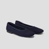Vivaia Square-toe V-cut Mesh Flats (margot 2.0) In Blue