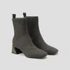 Vivaia Square-toe Water-repellent Block Heeled Boots (regina Pro) In Gray