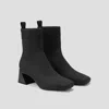 Vivaia Square-toe Water-repellent Block Heeled Boots (regina Pro) In Gray