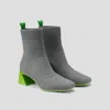 Vivaia Square-toe Water-repellent Block Heeled Boots (regina Pro) In Gray