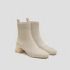 Vivaia Square-toe Water-repellent Block Heeled Boots (regina Pro) In Neutral