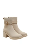 Vivaia Square-toe Water-repellent Heeled Boots In Neutral