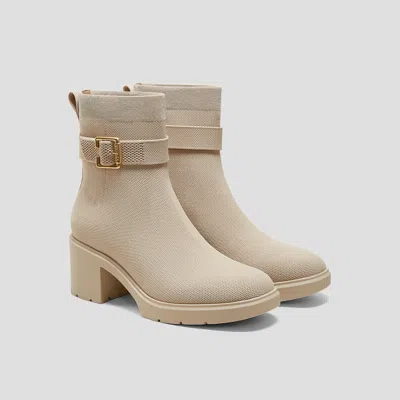 VIVAIA SQUARE-TOE WATER-REPELLENT HEELED BOOTS (GISELLA)
