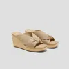 Vivaia Square-toe Wedge Sandals (laura) In Neutral