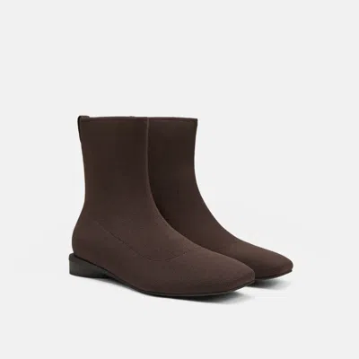 Vivaia Square-toe Ankle Boots (marsa)|dark Chocolate|us 5 In Brown