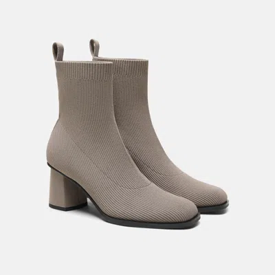 Vivaia Square-toe Block-heel Boots (lerna)|slate Grey|us 5.5 In Gray