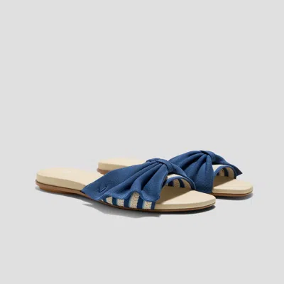 Vivaia Square-toe Bow Sandals (dorothy)|pale Aprico & Vintage Interlocking|us 10.5 In Blue