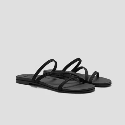 Vivaia Square-toe Flip-flops (carla)|black Rustic Cable|eu 36