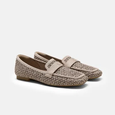 Vivaia Square-toe Icon Loafers (silvie)|apricot Camel & Dark Taupe|uk 2.5