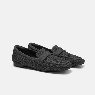 Vivaia Square-toe Icon Loafers (silvie)|black & Grey|uk 2.5
