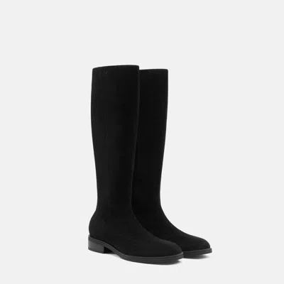 Vivaia Square-toe Knee-high Boots (aida)|black|uk 2.5