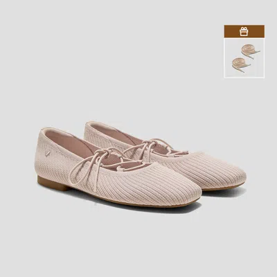 Vivaia Square-toe Lace-up Mary Janes (miley)|ballet Blush French Stripe|us 10.5 In Pink