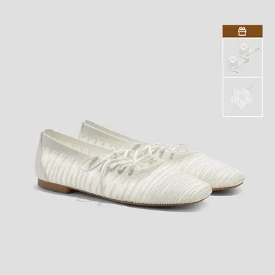 Vivaia Square-toe Lace-up Mary Janes (miley)|white|us 11