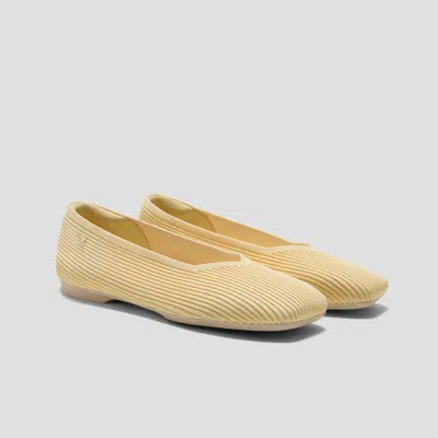 Vivaia Square-toe Margot V-cut Flats (margot 3.0)|butter Yellow|us 11