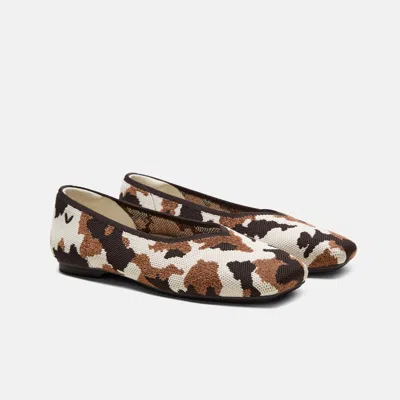 Vivaia Square-toe Margot V-cut Flats (margot 3.0)|wildweave|uk 2.5