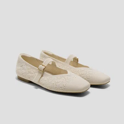 Vivaia Square-toe Mary Jane (margot™ Mary Jane)|cream French Floral Mesh|us 11 In Neutral