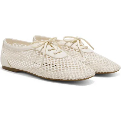 Vivaia Square-toe Mesh Flats In White