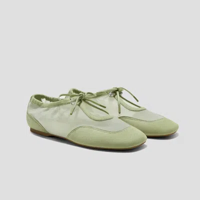 Vivaia Square-toe Organza Sneakerinas (ciara)|matcha|us 11 In Green
