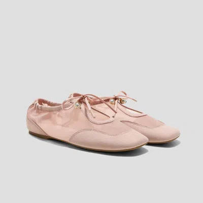 Vivaia Square-toe Organza Sneakerinas (ciara)|peach Blush|us 10.5 In Pink