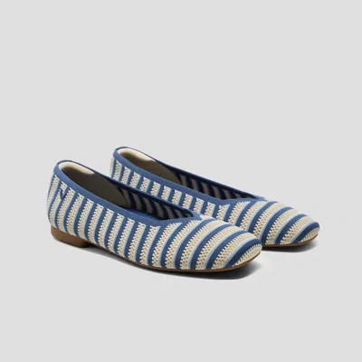 Vivaia Square-toe V-cut Flats (margot™ 2.0)|pale Apricot & Vintage Interlocking|us 11 In Multi