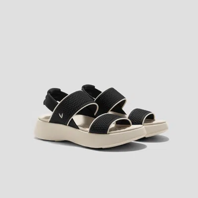 Vivaia Square-toe Walker Sandals (kamber)|black & Cream Ivory|us 11