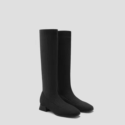 Vivaia Square-toe Water Repellent Wool Knee-high Boots (tara Pro)|black|us 10.5