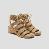 Vivaia Strap Wedge Sandals (heidi) In Brown