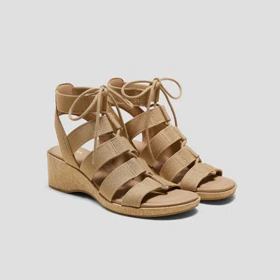 Vivaia Strap Wedge Sandals (heidi) In Brown
