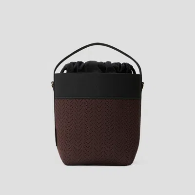 Vivaia The Bucket Tote (farreh)|dark Chocolate & Black Harvest Grain| In Multi