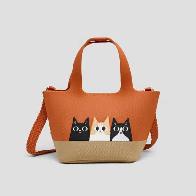 Vivaia The Mini Tote (anita)|apricot/nude - Rural Cat| In Orange