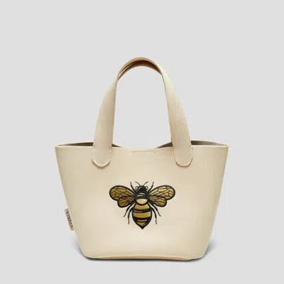 Vivaia The Mini Tote (anita)|cream Ivory Bee Happy| In Neutral