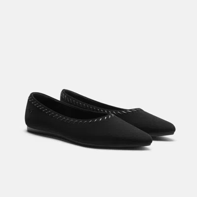 Vivaia Velvet Whipstitched Ballet Flats (alasia)|black|us 5 In Multi