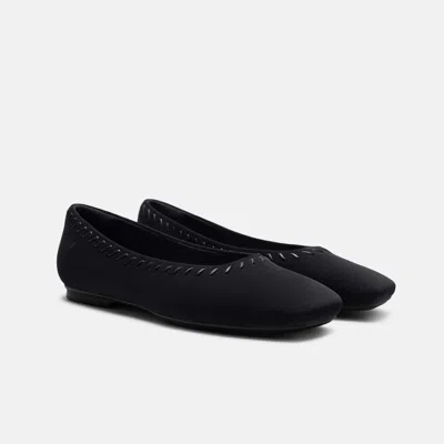 Vivaia Velvet Whipstitched Flats (mirit)|black|us 5