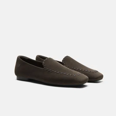 Vivaia Velvet Whipstitched Loafers (siena)|amber Brown & Black|eu 35