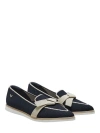 Vivaia Water-repellent Pointed-toe Bow Loafers In Multi
