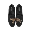 Vivaia Water-repellent Square-toe Loafers In Black Cheetah