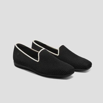 Vivaia Water-repellent Square-toe Loafers In Black