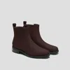 Vivaia Women's Celina Square Toe Boots In Dark Chocolate In Brown